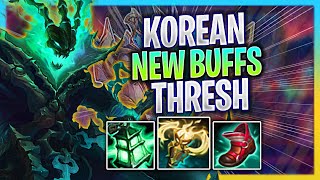 LEARN HOW TO PLAY THRESH SUPPORT LIKE A PRO  Korean Challenger Plays Thresh Support vs Rell [upl. by Notlil]