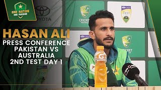 Hasan Ali Press Conference  Pakistan vs Australia 2nd Test Day 1  PCB  MA2A [upl. by Ahsemac]