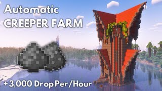 Minecraft CREEPER FARM Tutorial 121  MINECRAFT TUTORIAL [upl. by Zabrine138]