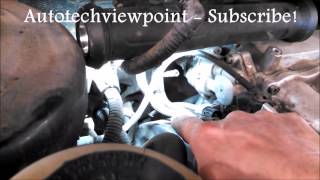 Timing belt replacement water pump 2005 Kia Sedona 35L V6 PART 1 Remove Replace [upl. by Alyson749]