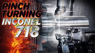 Pinch Turning INCONEL 718 on 9 AXIS MILLTURN  SMX3100 ST [upl. by Reinert837]