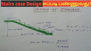 Design of stair case in Tamil [upl. by Eiral748]