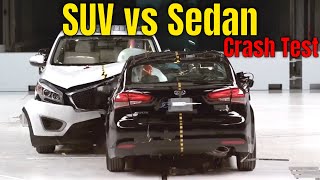 SUV vs Sedan Crash Test [upl. by Paymar]