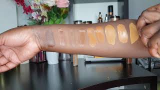 Loreal Infallible 24 Hour Fresh Wear Foundation Swatches Dark to Medium Shades [upl. by Yelreveb6]