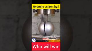 Hydrulic press vs iron ball facts hydraulictechnology industrialmachine experiment hydraulic [upl. by Dleifrag]