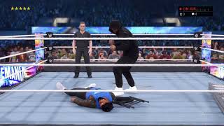 WWE W2K23  Jimmy vs Jey Main Event USO 30 Minute Extreme RulesIronman Match [upl. by Ahsier639]