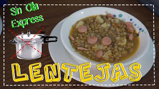 ¿COMO HACER LENTEJAS SIN OLLA A PRESION RECETA FACIL [upl. by Ahsiei]