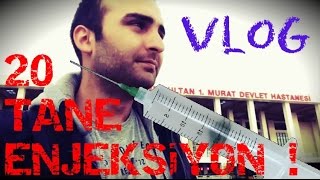 Enjeksiyona Gidiyorum  20 TANE İĞNE YAZDILAR  VLOG 1 [upl. by Minda]