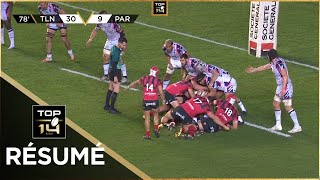 TOP 14  Résumé RC ToulonStade Français Paris 379  J20  20222023 [upl. by Cindie]