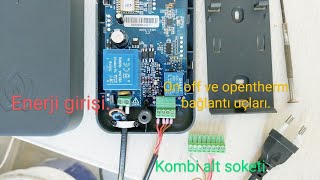 Daikin kombiye oda termostatı bağlantı yerleri Modülasyonlu [upl. by Rod]