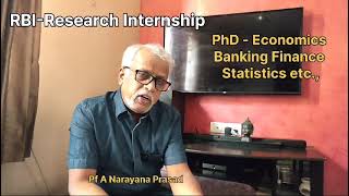 RBI  Research Internship  Explanation in Kannada [upl. by Eerok]