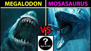 Mosasaurus JW 2015 VS Megalodon The Meg con nào sẽ thắng 116 ConNaoSeThang bancobiet [upl. by Melinda360]