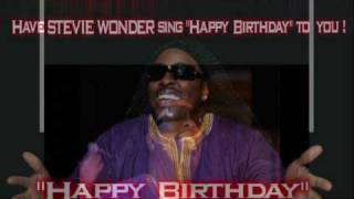 Stevie Wonder sings Happy Birthday to you at your party  wwwkeviniszardcom [upl. by Murton302]