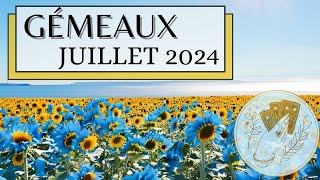 Gémeaux Juillet 2024Une richesse méritée Faites un tri car labondance est grande [upl. by Yand507]