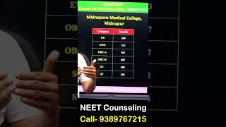 Midnapore Medical College Cutoff NEET 2024  West Bengal Expected Cutoff [upl. by Coonan853]