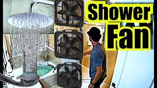 SHOWER FAN 10 Hours Shower Sounds  Box Fan Noise  Shower Noise [upl. by Eintirb]