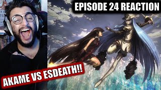 AKAME VS ESDEATH  FINALE  AKAME GA KILL EPISODE 24 REACTION [upl. by Normandy]