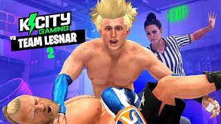 KCITY vs Brock Lesnar 2 Falls Count Anywhere in WWE 2k23 [upl. by Niple404]