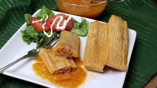 How to make PORK TAMALES IN RED SAUCE STEP BY STEP ❤ [upl. by Ybanrab328]