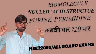 Biomolecule nucleicacids purines Pyrimidine Nucleicacidstructure biology [upl. by Arhez]