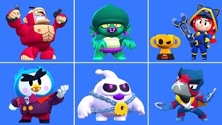 New Brawl Stars Brawlywood Skins Winning Animation  Swamp Gene Ghost Squeak amp More [upl. by Cheyne]