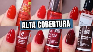 TOP 6 ESMALTES VERMELHOS LINDOS [upl. by Grannia]