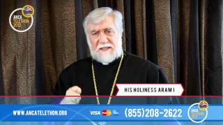 Catholicos Aram I of the Great House of Cilicia Stands Behind ANCA Telethon 2012 [upl. by Elman]