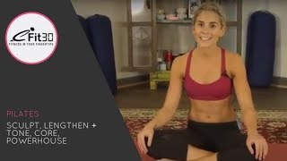 Pilates Sculpt Lengthen  Tone Core Powerhouse [upl. by Hartwell]