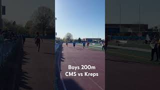 Boys 200m Heat 1  CMS vs Kreps Middle School [upl. by Laeynad]