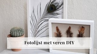 Fotolijst met veren DIY  Furnlovers [upl. by Yllaw]