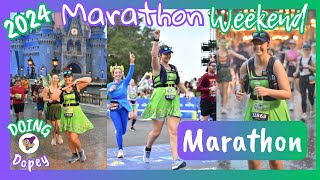 Marathon Weekend DOPEY Challenge 2024  FULL Marathon  Doing Dopey  RunDisney [upl. by Jarlathus703]