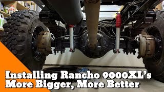 Installing Rancho 9000XL More Bigger More Better  How to build an Overlander [upl. by Syman]