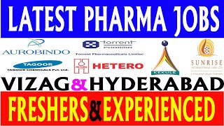 Latest Pharma Jobs in Telugu 2024  New Pharma Jobs in Vizag amp Hyderabad [upl. by Alegna]