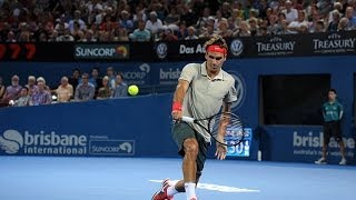 Roger Federers Best Points  Brisbane 2014 HD [upl. by Oswal]