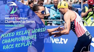 FULL RACE REPLAY 2023 MIXED RELAY WORLD CHAMPIONSHIPS HAMBURG [upl. by Roane]