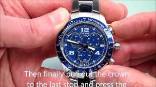 How to Reset a Typical Swiss Movement Watchs Chronograph [upl. by Arundell]