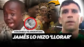 James Rodríguez Le Bailó Al Arquero Dibu Martínez En El Partido Colombia Argentina  Así Reaccionó [upl. by Annoif]