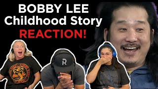 TRY NOT TO LAUGH  Bobby Lee Childhood Story Time on The Fighter and The Kid  REACTION [upl. by Aidin]