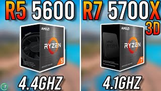 Ryzen 5 5600 vs Ryzen 7 5700X3D  Big Difference [upl. by Hcib]