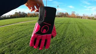 Grip Test Uhlsport Hyperpink Absolutgrip HN 325 Goalkeeper Gloves [upl. by Laekim369]