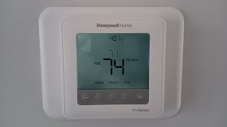 How to set sleep mode light level on Honeywell Home Pro Series thermostat [upl. by Rustie]