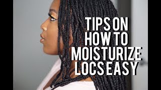 HOW TO MOISTURIZE YOUR LOCS USING LESS PRODUCTS  Patty Phattty [upl. by Adnahs]