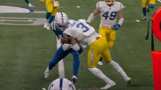 Derwin James EJECTED after BRUTAL HIT on Ashton Dulin [upl. by Yoj]