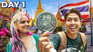 Surviving 3 Days Using Only 1 PESO THAILAND EDITION  DAY 1 [upl. by Marj]