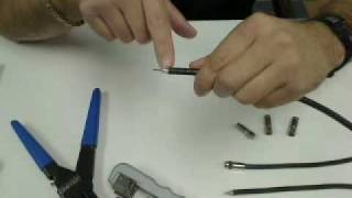 How to Prep Coaxial Cable and Install a Compression Connector Jonard CT200G [upl. by Atinele]