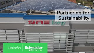 SNE Energy partnering for more sustainability  Schneider Electric [upl. by Mufi]