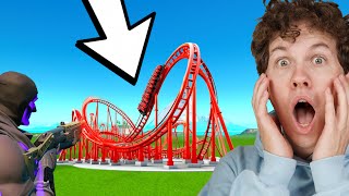 Jeg Bygger en ROLLER COASTER Park i Fortnite [upl. by Atteuqahc]