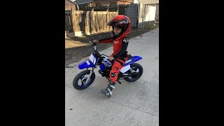 2020 Yamaha PW50  5 Year Old Kid Riding Motorcycle [upl. by Madelina599]