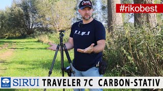 Fotografieren mit Stativ  das SIRUI Traveler 7C Carbon ReiseStativ mit Kugelkopf [upl. by Thagard]