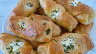 Türkische Teigtaschen mit Schafskäse mal anders Ortasi acik peynirli pogcaTürkische Rezepte [upl. by Seavey14]